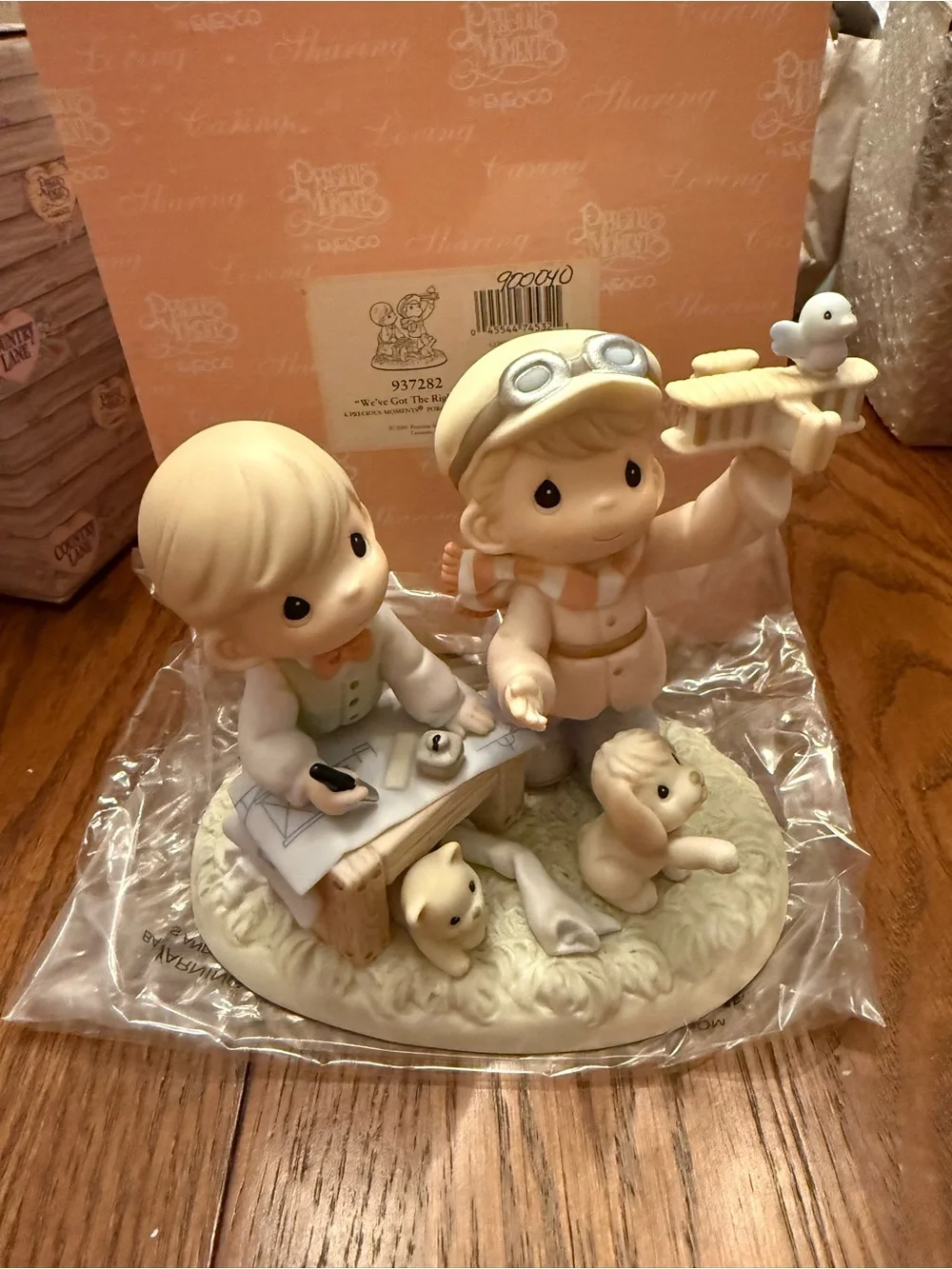 Precious Moments Figurine in Cream, Pink and Tan 937282